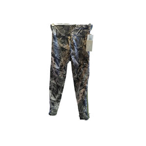 DKNY Sport Gray/Yellow Track Stripe Leggings Size M